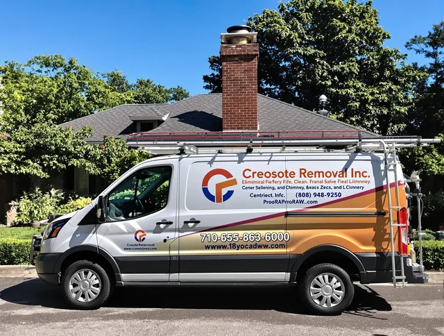 East Hartford Chimney Sweep technician removing creosote safely in East Hartford, CT