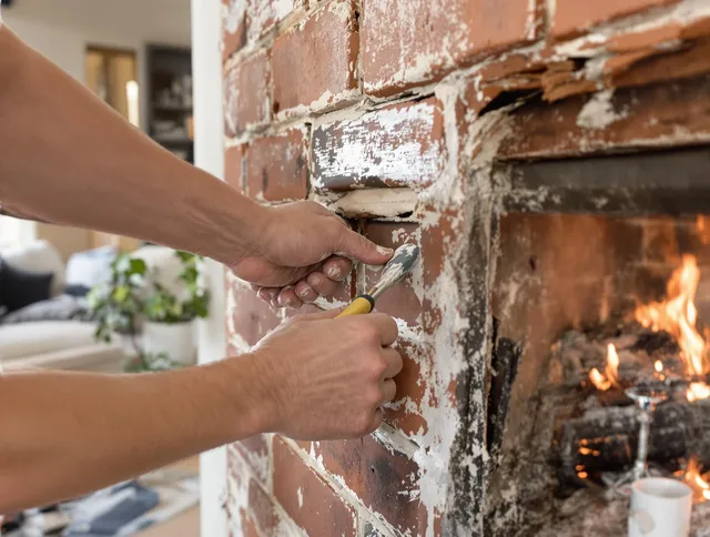 Routine fireplace repair by East Hartford Chimney Sweep in East Hartford, CT