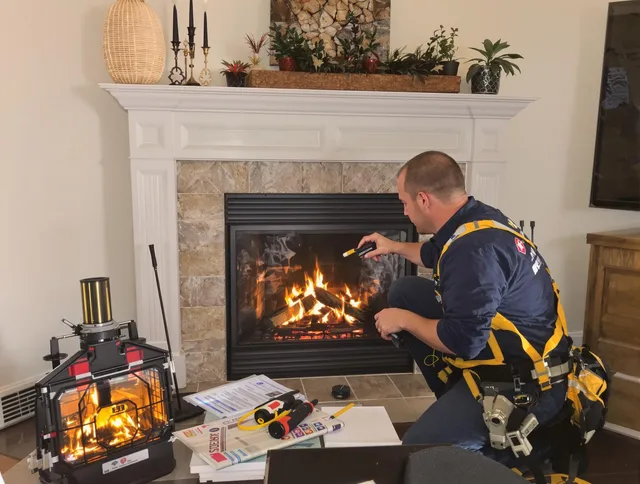Safety-focused fireplace inspection by East Hartford Chimney Sweep in East Hartford, CT